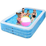Piscina - Goplus Inflatable Swimming Pool, 120 X 72 X 22 