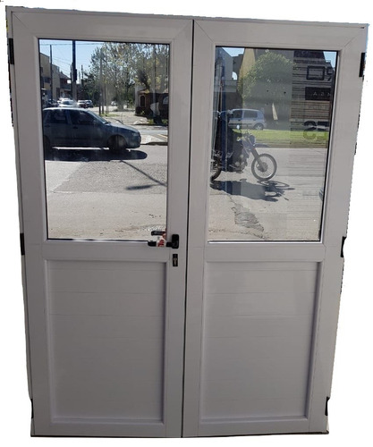 Puerta Aluminio Modena Abrir  1.80x200 Vidrio 4mm Colocado