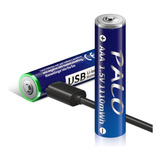 Pilas Recargable 1.5v Aaa 1110mwh Carga Usb 2 Baterías Palo