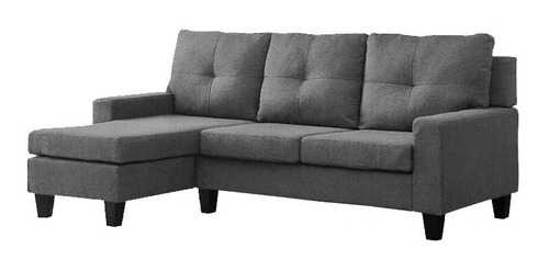 Sala Haelynn  Seat Lino Gris Derecha Sofa Salas Sillones 