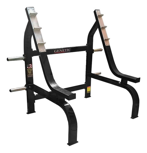 Rack Olimpico Sentadillas Multiposicion Genetic Pro Gimnasio