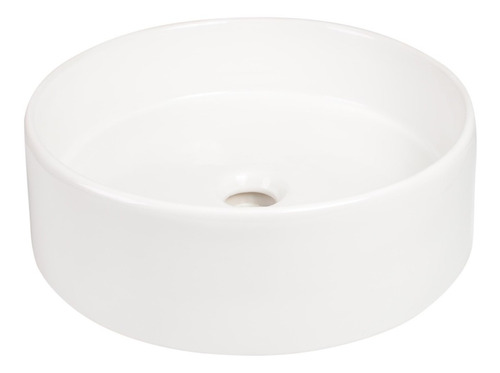 Lavabo Ovalin De Ceramica Blanco Para Baño Modelo Italia