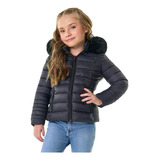 Blusa De Frio Jaqueta Puffer Infantil Menina Forro Pelinhos