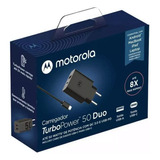 Carregador Motorola® 50w Turbo Tduo - Carrega Ultrarrápido!