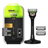 Aparelho Gillette Labs 3 Lâminas Suporte Magnético Com Case 