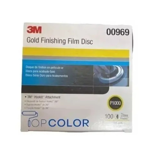 3m Lija Orbital Hookit 6puLG. Gold Finishing