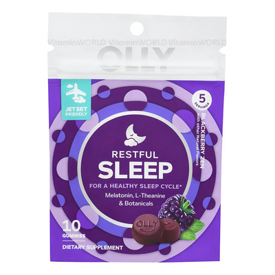 Olly Sleep 3 Mg Melatonina + L-teanina Blackberry 10 Gomitas | Meses sin interés