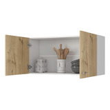 Mueble Superior Cocina Napoles 100 Rta Color Duna/blanco