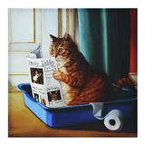 Empire Art Direct Trono Gato Mascota Pared, Impresion Graf