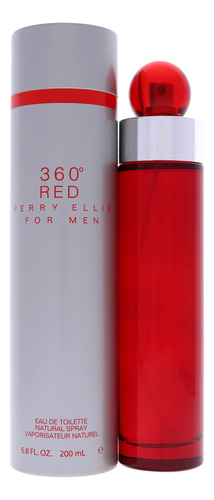 360 Rojo Por Perry Ellis Para Hombres - 6.8 Oz Edt Spray