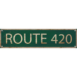 Route 420 Street Sign Vintage Rustic Retro Wall Decor F...