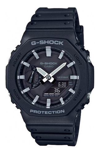 Reloj Pulsera Casio G-shock Ga-2100 De Cuerpo Color Negro