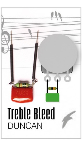 Kit Treble Bleed Guitarra.capacitor,guitarra,tono,mod Duncan