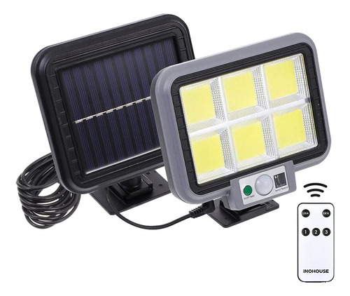 Holofote Solar 200w Luminária Autônoma Led Kit Completo Ip65