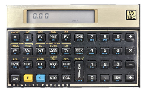 Calculadora Financiera Hp 12c Color Dorado