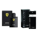 Kit Perfume Ferrari Black 125ml+ Silver Scent 100ml Original
