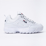 Tenis Para Hombre Fila Disruptor Ii Premium Color Wht/fnvy/fred - Adulto 7.5 Us