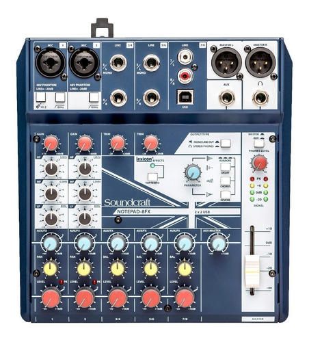 Mixer Soundcraft Notepad 8fx 8ch Consola De Sonido 