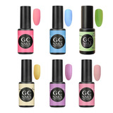 Gel Semipermanente 1 Paso Gc Nails Gama 6 Pzs , A Elegir