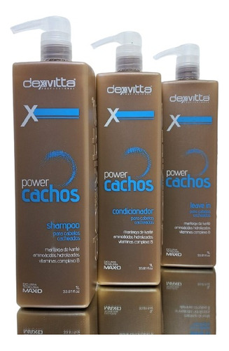 Tratamento Power Cachos Sh 1 L Emulsão 1 L Cond 1 L Dexvitta