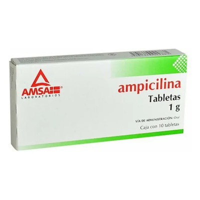 Ampicilina Tabletas 1 G, 10 Tabletas | MercadoLibre