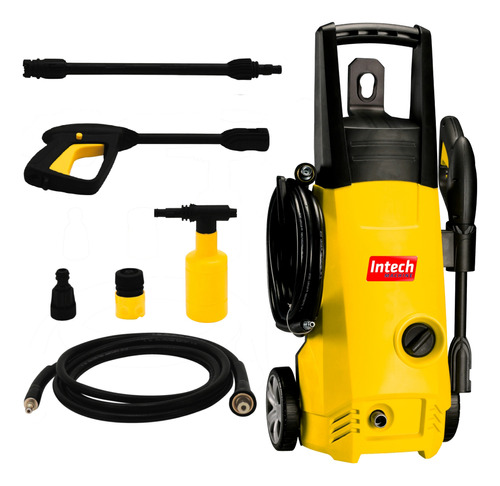 Lavadora De Alta Pressão Intech Machine Alabama Amarela E Preta De 1500w Com 1740psi De Pressão Máxima 220v