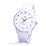 Reloj  Unisex Q&q Sumergible Fashion Vr52j003y Blanco