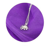 Collar Elefante Suerte Oro 18k Mujer Cadena Madre E Hija