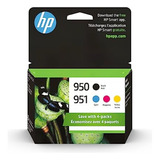 Set 4 Tintas Cartuchos Hp 950 Negro 951 Colores Originales 