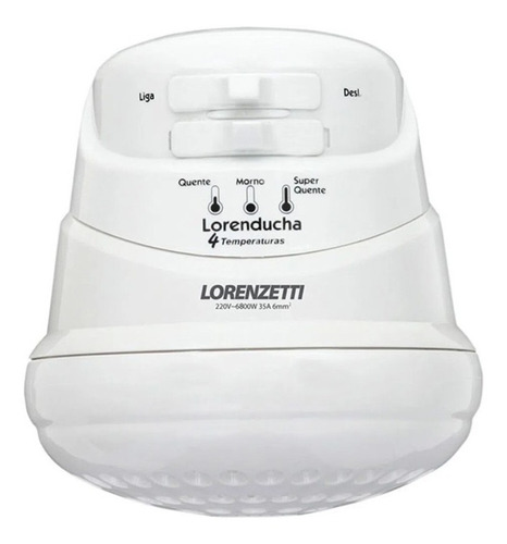 Chuveiro Ducha Lorenducha 6800w 220v Branca - Lorenzetti 