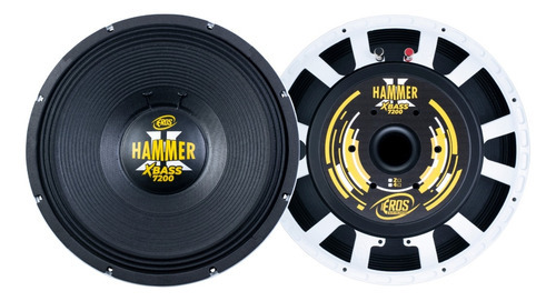 Alto Falante Eros Hammer Xbass 7200 15 Pol 2250w 4ohm Branco