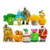 Set 10 Figuras Plantas Vs Zombies 7 Cm Diseños Exclusivos A4