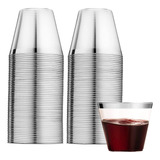 Plastic Cups With Silver Rim, Plastic Cups, Beb 1