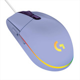 Logitech G203 Lightsync, Mouse Gamer Rgb / 8000dpi - Lila