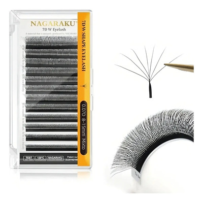 Blister Nagaraku W 7d Mix Y Medida Extensiones De Pestañas Color 15mm .07d Espesor 0.07 Mm Tipo De Curvatura D | Envío gratis