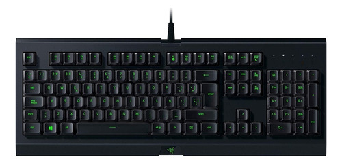 Teclado Gamer Razer Cynosa Lite Qwerty Español Color Negro Con Luz Rgb