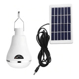 Ampolleta Led Con Panel Solar 7 Horas De Luz Usb Recargable