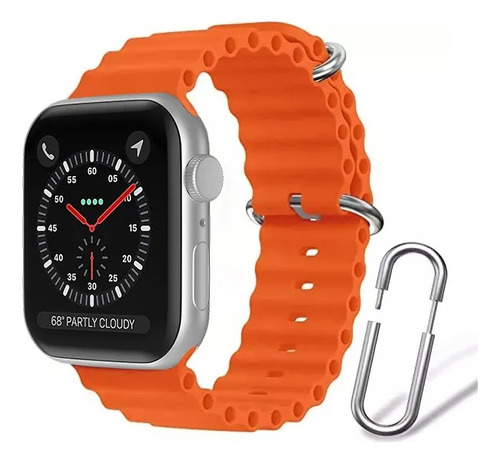 Correa Para Apple Watch Silicona 42 A 49 Mm Se 9 8 7 6 5 4