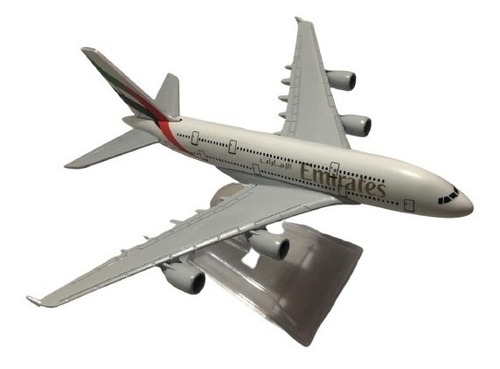 Avion Escala 1:400 A380 Emirates Airbus Metalico