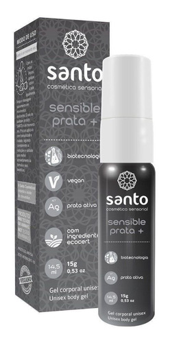 Gel Lubrificante Sensible Prata Santo Anal