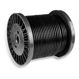 Cable Acero Galvanizado 7x19 1/8 A 3/16 Forro Negro Pvc(50m)