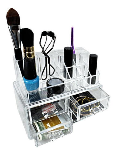 Organizador Exhibidor Maquillaje Acrilico Con Cajones Hzh-02