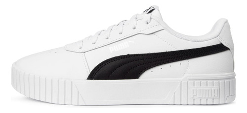 Tenis Puma Carina 2.0 Blanco Con Negro Mujer