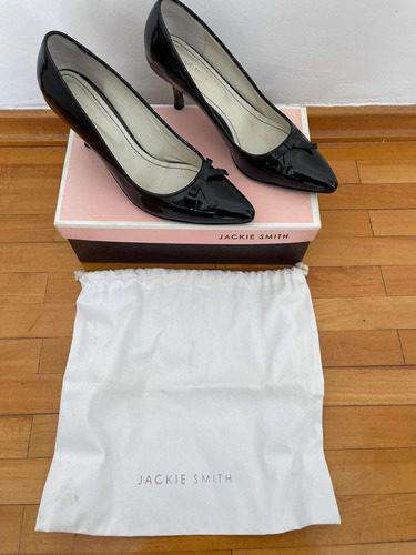 Jackie Smith Zapatos Stilettos Negro Impecables Talle 40