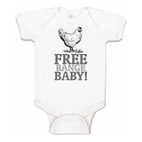 Body De Bebé Personalizado Free Range Baby! Ropa De Niño Y N