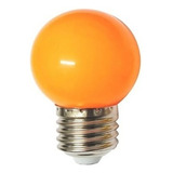 Lámpara Gota Led Naranja 2w E27 Guirnalda Deco Color Pack X5