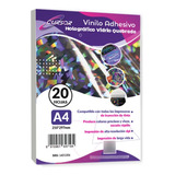 Vinilo Adhesivo Holografico Vidrio Quebrado A4/20hojas