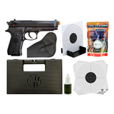 Pistola Airsoft Spring Beretta M92 Kwc Pt92 + Kit Atirador