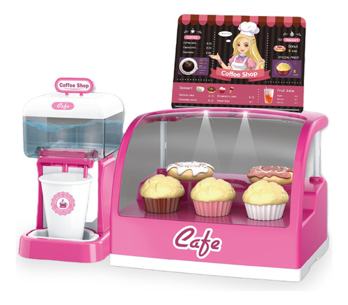 Juego Infantil Coffe Con Dispenser De Agua + Accesorios