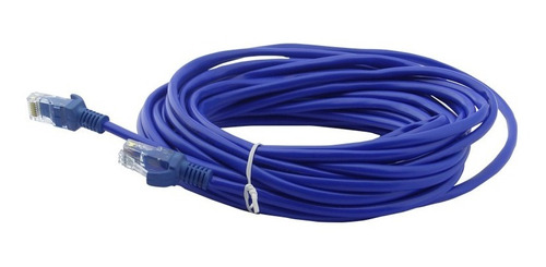 Cable De Red De 20 Metros Categoría 5e En Bolsa Azul